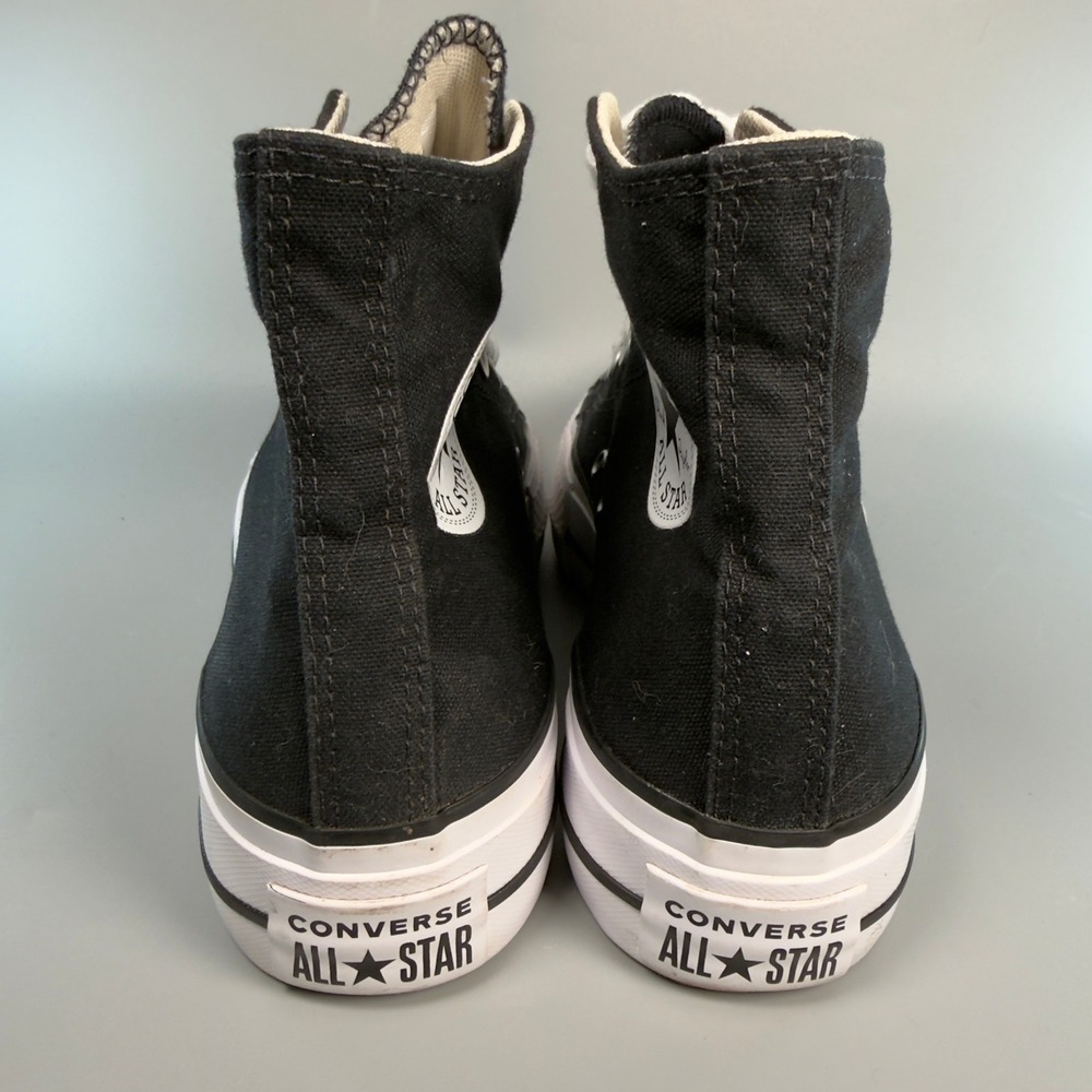 Converse Chuck Taylor All Star Lift Platform Womens 8 Hi Top Black White Lace Up - Picture 6 of 16